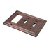 Architectural Combo Toggle / Rocker Light Switch Wall Plate - Antique Copper Finish